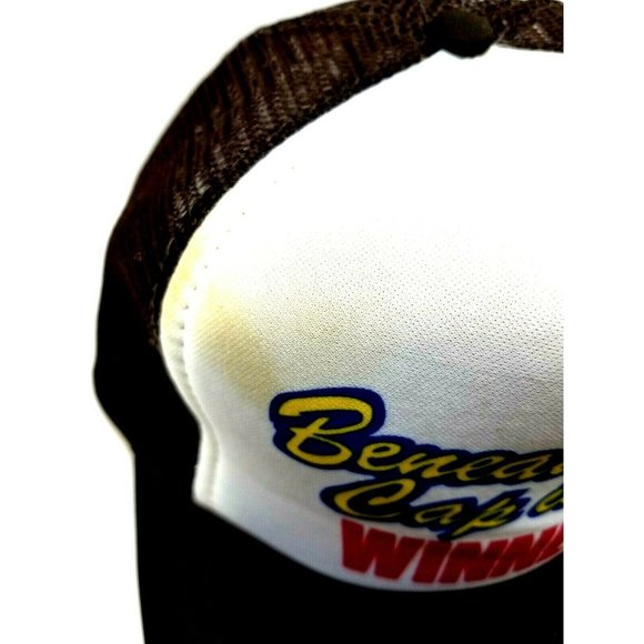 Trucker Hat Cap Beneath This Cap is a Winner Snapback String by Speedway (DM2) - Picture 2 of 7
